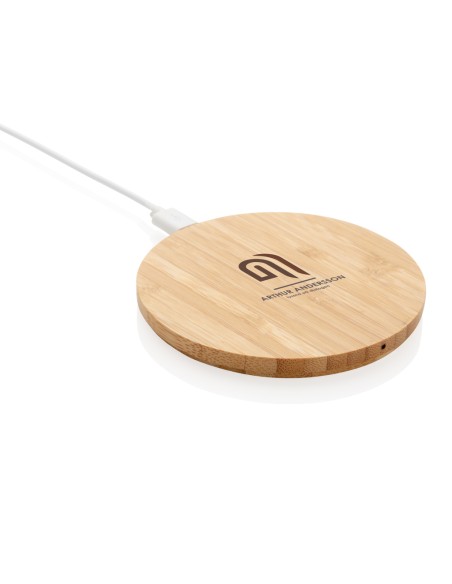Caricatore wireless 5W in bambù
